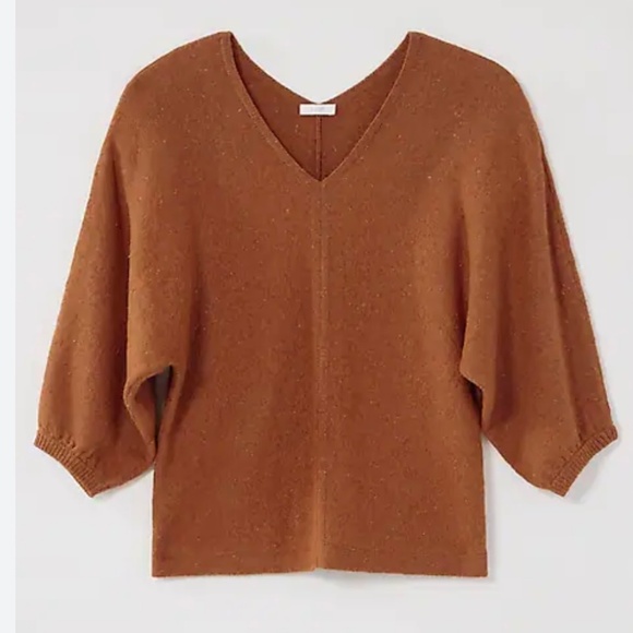 J. Jill Tweed Double V Sweater Size L. New with tags. - Picture 3 of 9